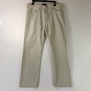 Banana Republic Mens 35X30 Slim Fit 100% Cotton Light Cream Jeans
